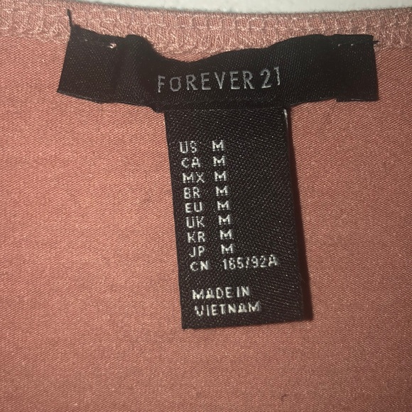 Forever 21 fitted worn for one event blush dress - Picture 3 of 4